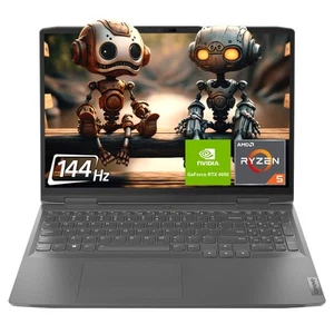 Lenovo LOQ Gaming Laptop, 16" WUXGA, Ryzen 5 7640HS, RTX4050, QWERTZ, Win11Home - Afbeelding 1 van 9