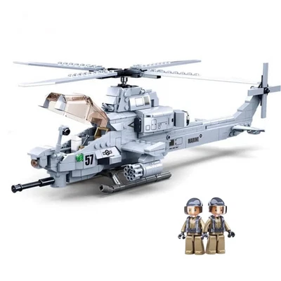 AH-1Z Viper Attack Helicopter Building Blocks Set | General Jim's Toys & Bricks - Image 1 of 4