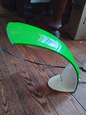 ottlite desk lamp Green Curved Dorm Room College Back To School Cool Desk Lamp - Image 1 of 4