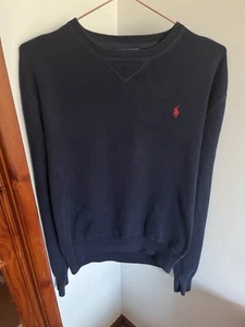 Ralph Lauren Men's Navy Blue Jumper Size M Old Tag - Picture 1 of 8