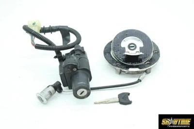 01-06 JUEGO DE LLAVES DE ENCENDIDO HONDA CBR600F4I CBR600 F4I CON TAPA DE GAS Y CERRADURA DE ASIENTO Foto 1 de 4