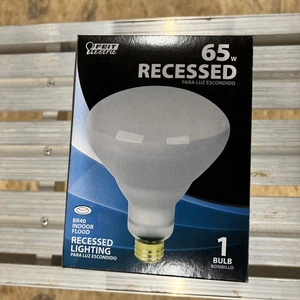X3 Feit Electric BR40 65 Watt indoor flood recessed flood light/bulbs new In Box - Picture 1 of 3