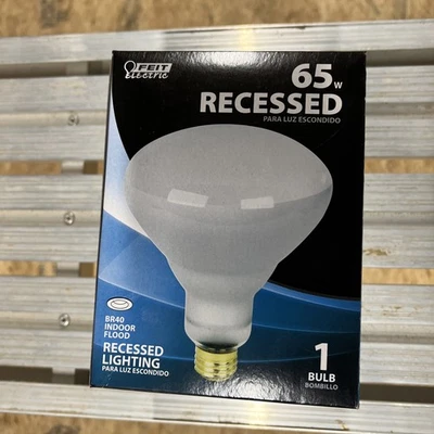 X3 Feit Electric BR40 65 Watt indoor flood recessed flood light/bulbs new In Box - Image 1 of 3