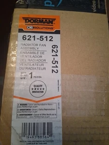 Dorman 621-512 Condenser Fan Assembly Without Controller - Picture 1 of 3