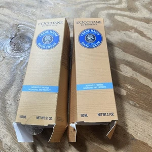 2-L'Occitane Crema Mani 5,1 Oz 150 ml Full Size Nuovo con scatola 20% Burro di Karitè per Pelle Secca - Foto 1 di 7