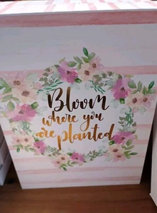 🩷Bloom where you are planted🩷 Sign/ Farmhouse Spring flowers decor - Picture 1 of 1