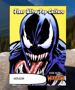 2023 Marvel Wolverine Fleer Ultra Pop Culture VENOM Card PC-33, SP 1:33 Packs - Picture 1 of 3