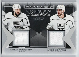 2021-22 Black Diamond Mine Dual Relics Jersey Anze Kopitar / Drew Doughty - Imagen 1 de 1