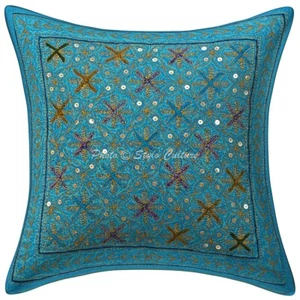 Boho Bohemian Artistic Cushion Cover Embroidered Throw Decor Pillow Cover Case - Picture 1 of 5