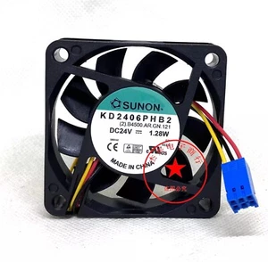 SUNON KD2406PHB2 DC24V 1.28W 60*60*15MM 3-Pin Inverter Cooling Fan - Picture 1 of 3