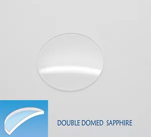 27,5 mm Saphirkristall Uhr Kristalle doppelt gewölbt (Höhe 2,5 mm x dick 1,5 mm) - Bild 1 von 3