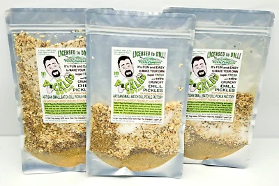 WHITE MOUNTAIN PICKLE The Pickled Guy - Licensed To Dill - 3 Pack Mild Sampler - Pickling Kits