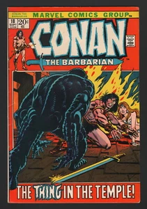 CONAN THE BARBARIAN #18, Marvel, 1972, FN/VF CONDITION, THE THING IN THE TEMPLE! - Picture 1 of 1