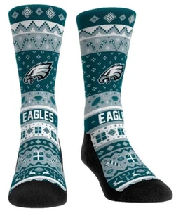 PHILADELPHIA EAGLES Tacky Ugly Sweater Socks Sz. Men’s L/XL 9-13 - Picture 1 of 1