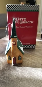 Abt. 56 Merry Makers Ornament "Merry Mountain Chapel" Retired 1996 NEU # 93840 - Bild 1 von 5
