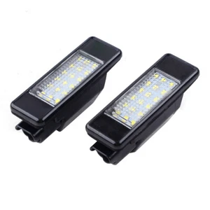 2x LED License Plate Lights Bumper Lamp Fit For Citroen DS3 Peugeot 106 1007 dy - Picture 1 of 3