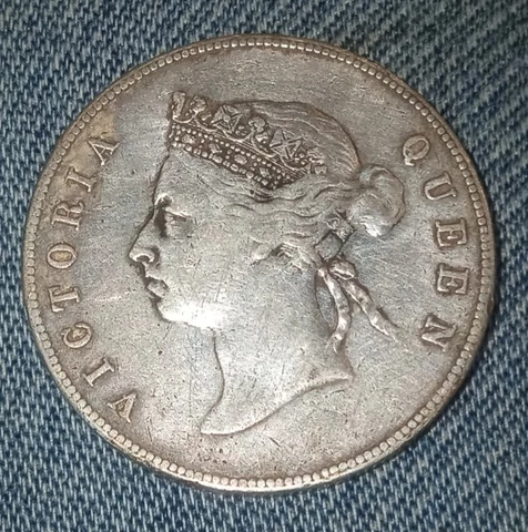 1893 Hong Kong 50 Cent RARE Cover