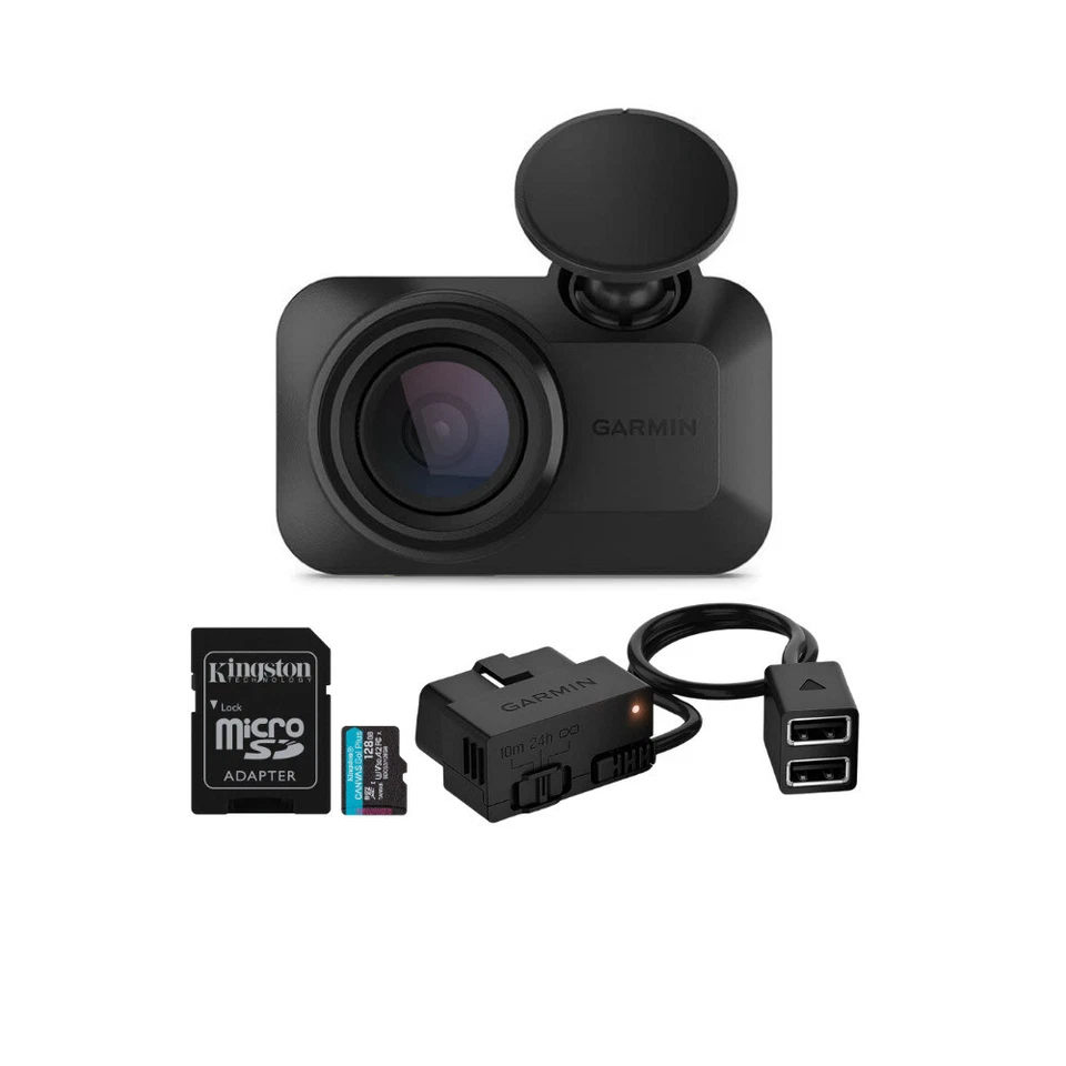 Garmin Dash Cam Mini 3 Ultra Compact 1080p Black Camera Bundle - Image 1 of 4