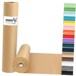 Wrapping Paper, Craft Paper, Kraft Paper 17.5"x 17.5" x 100‘ Brown - Picture 1 of 7