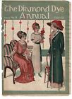 1912 women dresses flowers couch PRINT AD cover of The Diamond Dye Annual NO 9