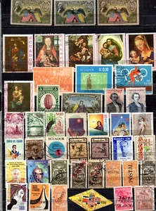 ECUADOR. COLLECTION BUILDER OF 143 ALL DIFFERENT STAMPS. VINTAGE TO MODERN ERA - Picture 1 of 3