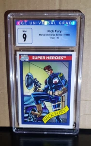 1990 Impel #5 Marvel Universe Series 1 Nick Fury CGC 9 - Picture 1 of 2