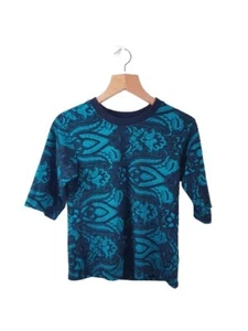 Topshop Womens Ladies 3/4 Sleeve Multicolored Basic Tunic Top Size 8UK Regular - Picture 1 of 12