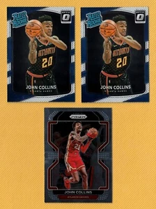 JOHN COLLINS RCs 3x Lot of 2017-18 Panini Donruss Optic Rated Rookie Cards #182 - Picture 1 of 2