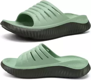 Womens Recovery Sandals W/ Orthotic Support, Open Toe Sport Slides, Reduces Stre - Picture 1 of 12