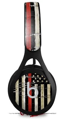 Skin for Beats EP Cracked Red Line USA American Flag by WraptorSkinz - Image 1 of 4