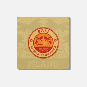 Montaña rusa cuadrada de madera de 4"" x 4"" isla de Bali Indonesia para viajar - Imagen 1 de 3