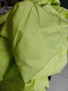 Stretchy Cotton Fabric Pale Lime Green 145cm Wide 4m+ Long - Picture 1 of 4