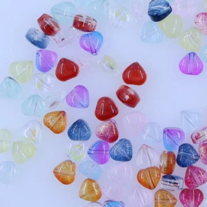 Cuentas sueltas corazón cristal multicolor de 8 mm 100 piezas - Imagen 1 de 3