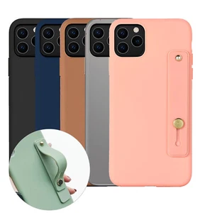 iPhone 11 Hülle mit verstellbarem Handgelenkband weich TPU Gummi Ständer Handyständer - Bild 1 von 8