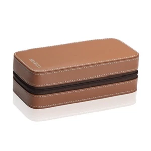 Beige Uhren-Reiseetui - für 2 Uhren | Premium Schutz für unterwegs - Bild 1 von 5