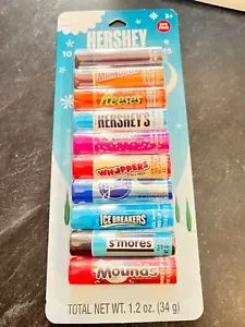 Hershey Paquete de 10 Bálsamos Labiales con Sabor a Caramelo Set Espasmos de Leche Burbuja Yum + Más - Imagen 1 de 2
