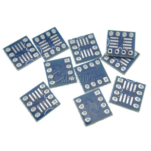 20 Stück SOP8 SO8 SOIC8 ZU DIP8 Interposer Platine Leiterplatte Adapterplatte NEU - Bild 1 von 6