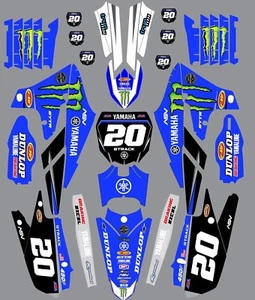 Graphics for Yamaha YZ 450f YZ450F 2018-2022 Decals stickers shrouds - Picture 1 of 1