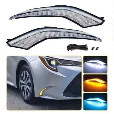 For Toyota Corolla L LE XLE Model 2020-2023 LED Daytime Running Fog Lights DRL- - Image 1 of 4