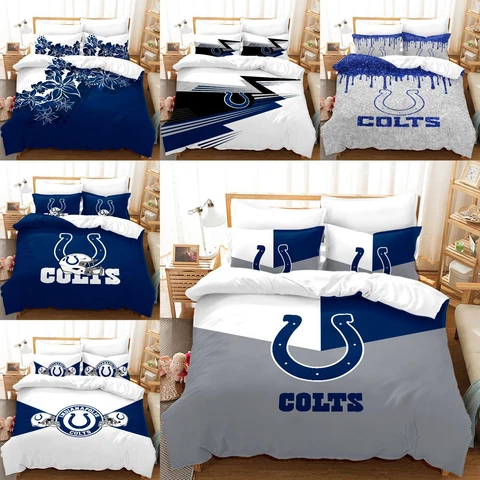 Indianapolis Colts 3Pcs Bedding Set Duvet/Comforter Cover Soft Pillowcases Gift Cover