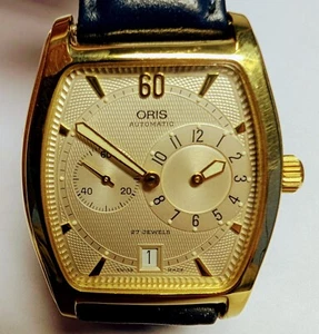 Oris Classic Tonneau Gold Cap Herren Chronograph Date 7471 Automatik - Bild 1 von 7