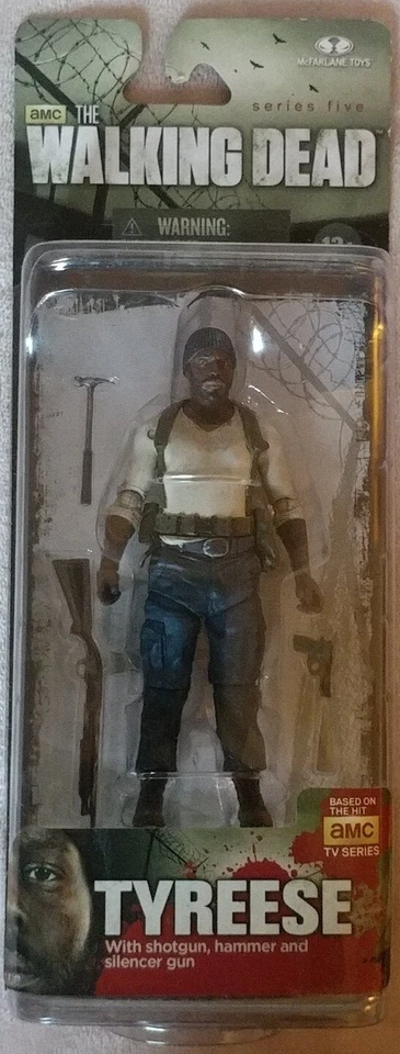 TWD McFarlane The Walking Dead Tyreese Action Figure Series 5 Pistol Hammer New - Image 1 of 4