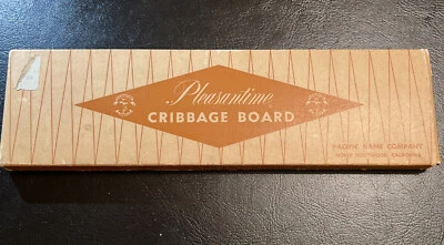 Estate Find Pleasantime #705 Wooden Cribbage Board Vintage Appears Unused - Image 1 of 4
