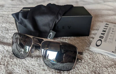 Oakley GAUGE 6 OO6038-0657 sunglasses NEW IN BOX Pewter Black PRIZM POLARIZED - Image 1 of 4