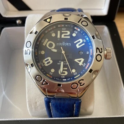 Rare "DADA SUPREME" Watch with Blue Face and Blue Leather Band! New Battery - Image 1 of 4