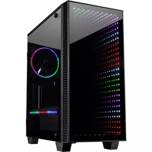 Gaming PC 360 GradLicht Inter-Tech X-608 Infinity-Mirror, Tower-Gehäuse(schwarz) - Bild 1 von 3