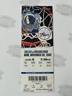 2009 Philadelphia 76ers at Dallas Mavericks Ticket 11/30/09