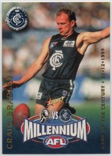 2000 AFL SELECT Y2K MILLENNIUM GAME CARD SERIES - 2 Craig BRADLEY (CARLTON)