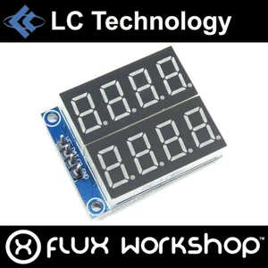 3pcs LC Technology 74HC164 2x4 7 Segment Red Display Dig-2R Flux Workshop - Picture 1 of 4