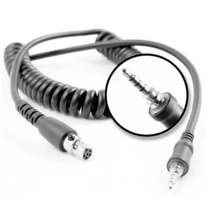 Vertex / Yaesu Screw-in Kcord Headset Coil Cord Racing Radios Communications - Picture 1 of 2
